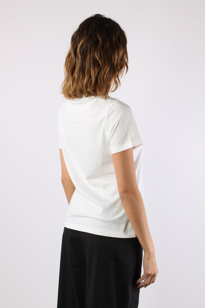 T-shirt M/m Cotone Bianco-4