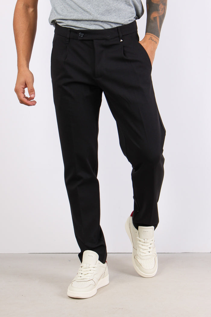 Pantalone Chino Punto Milano Nero-2