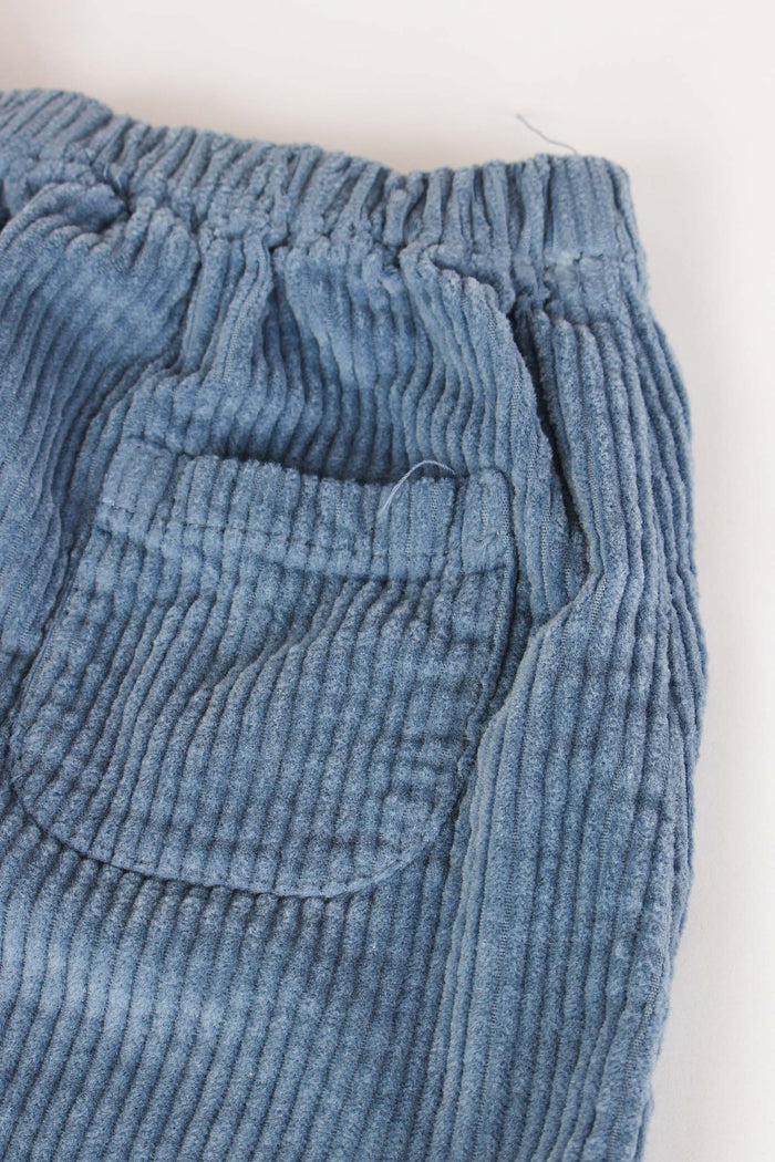 Pantalone Velluto Vintage Azzurro-5