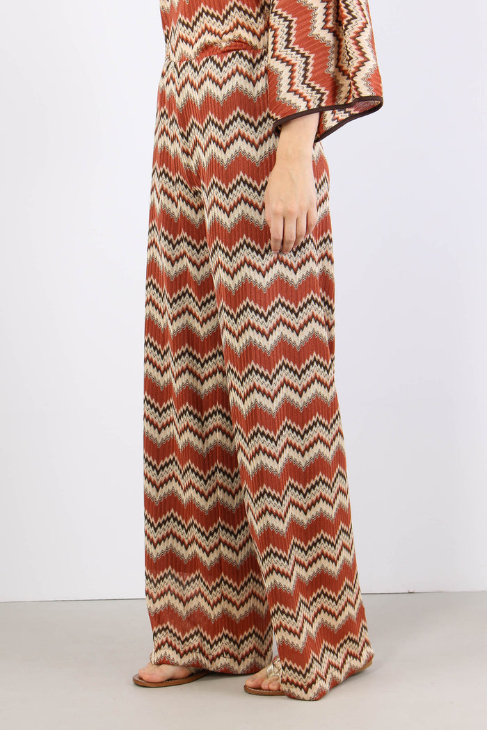 Pantalone Stampa Missoni Ruggine-3
