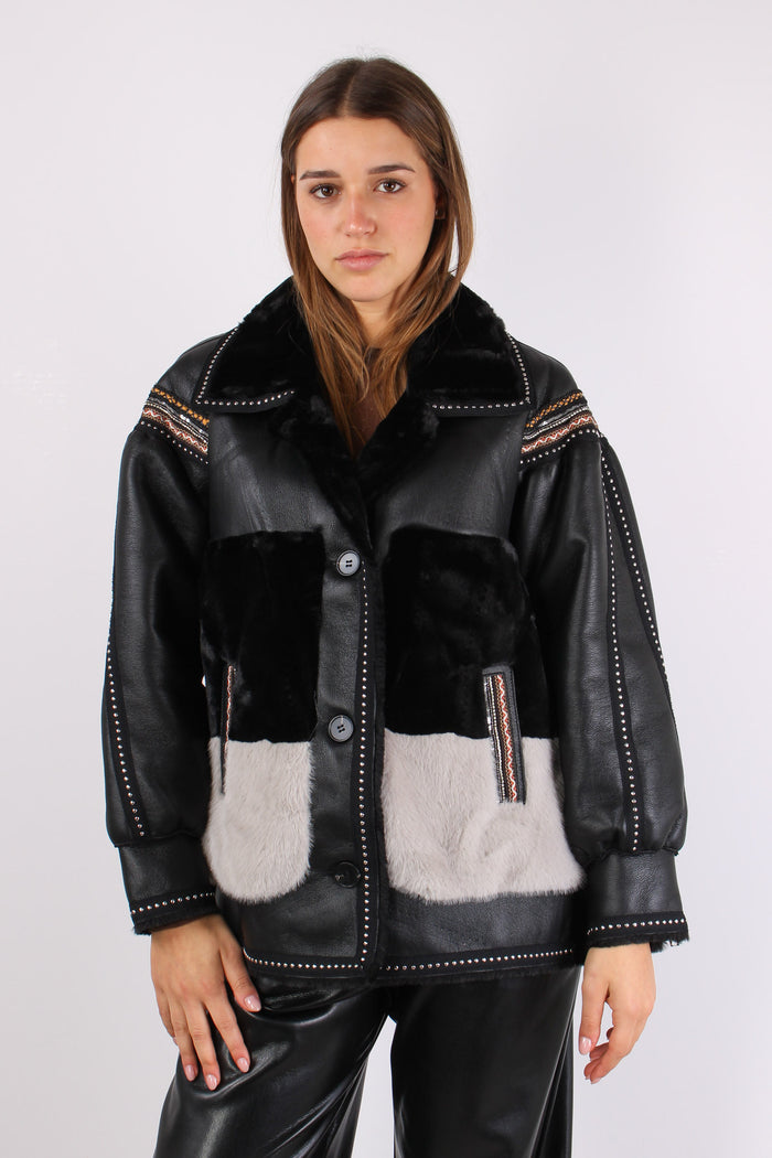 Ecomontone Inserto Borchie Black-3