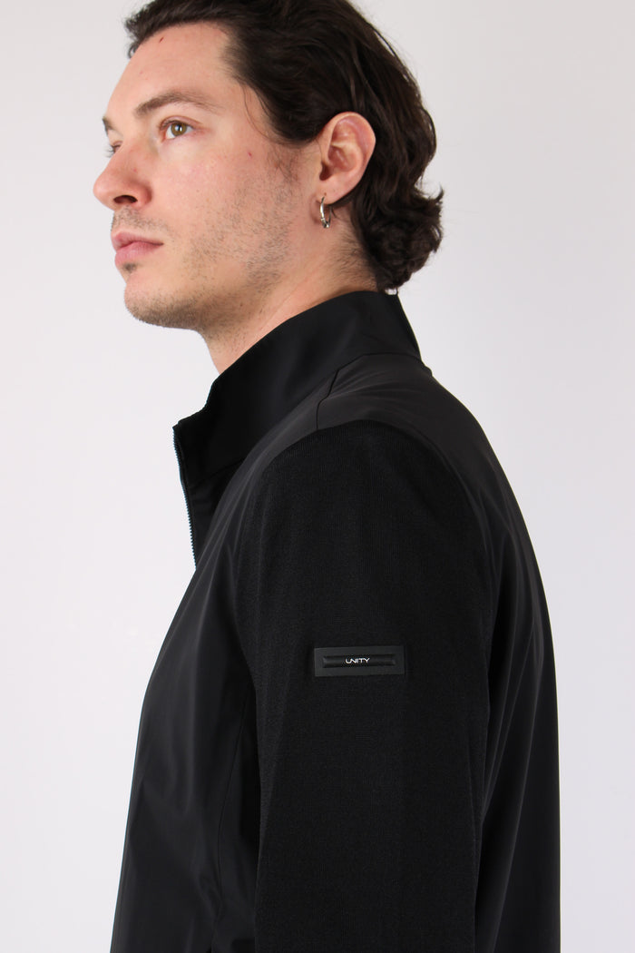 Giubbotto Bimateriale Black-8