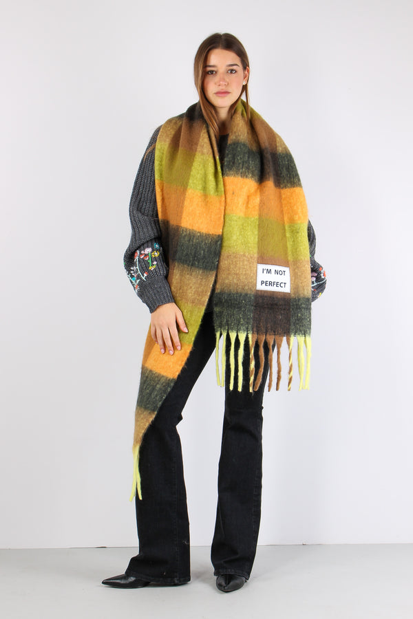 Sciarpa Im Not Perfect Multicolor-2