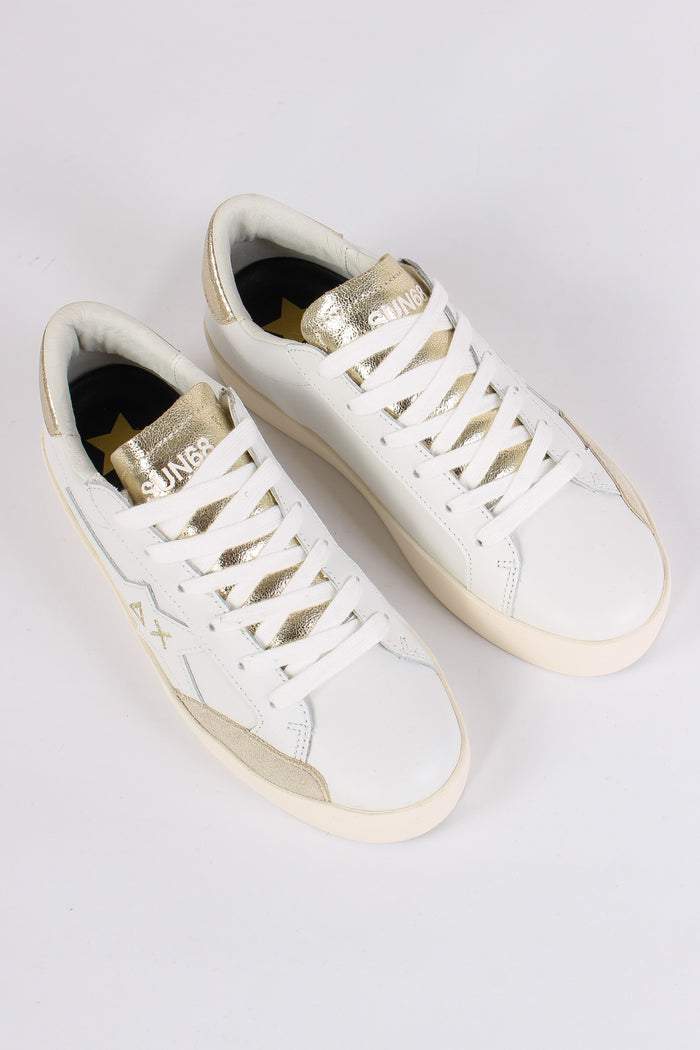 Sneaker Katy Leather Bianco/oro-8