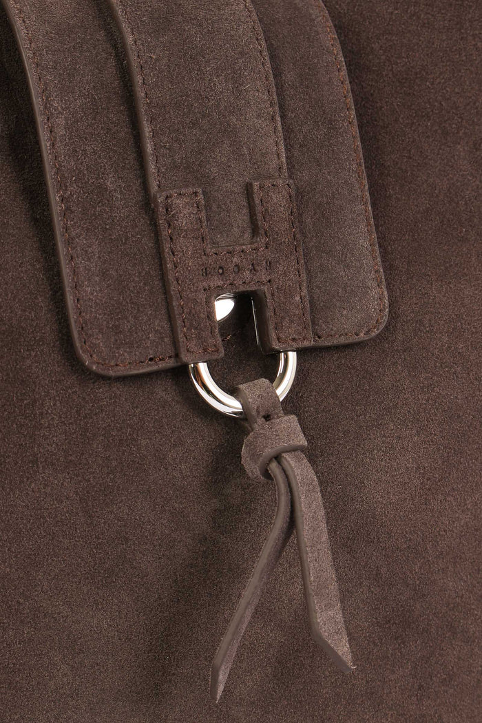 Hobo Verticale Patta Suede Palissandro-7
