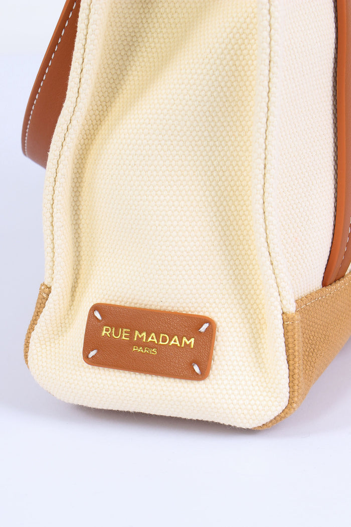 Shopping Mini Canvas Orso Bicolor Cookie-7