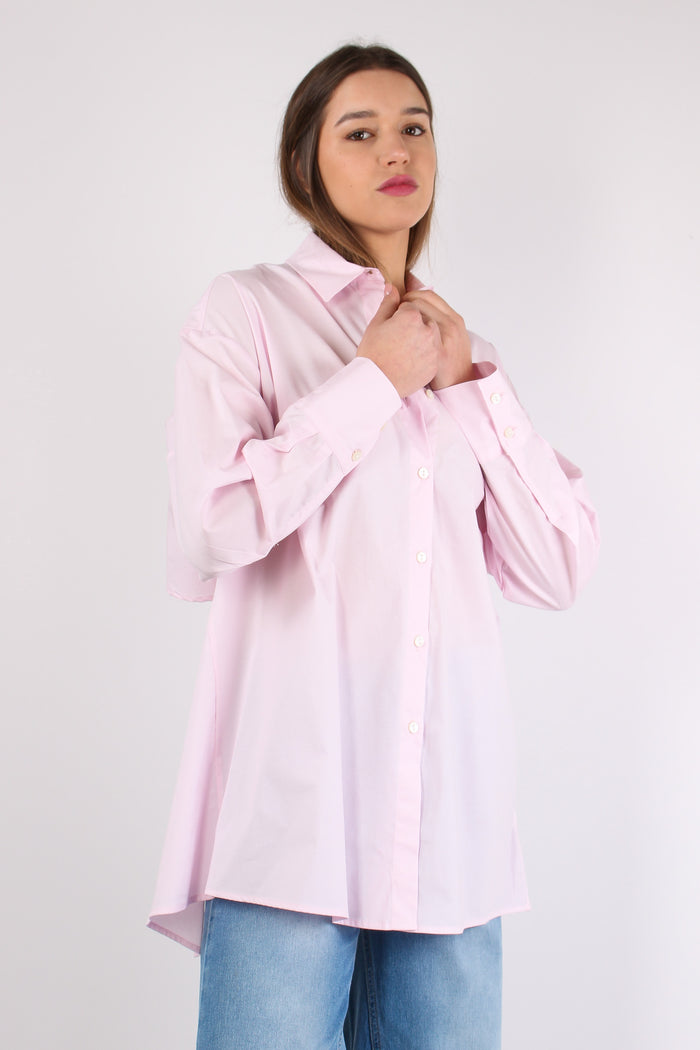 Camicia Aperta Dietro Rosa-5