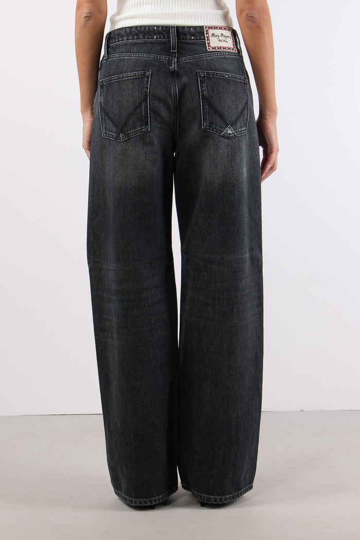Denim Palazzo Denim Black-4
