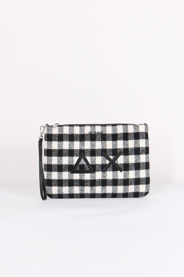 Pochette Check Nero