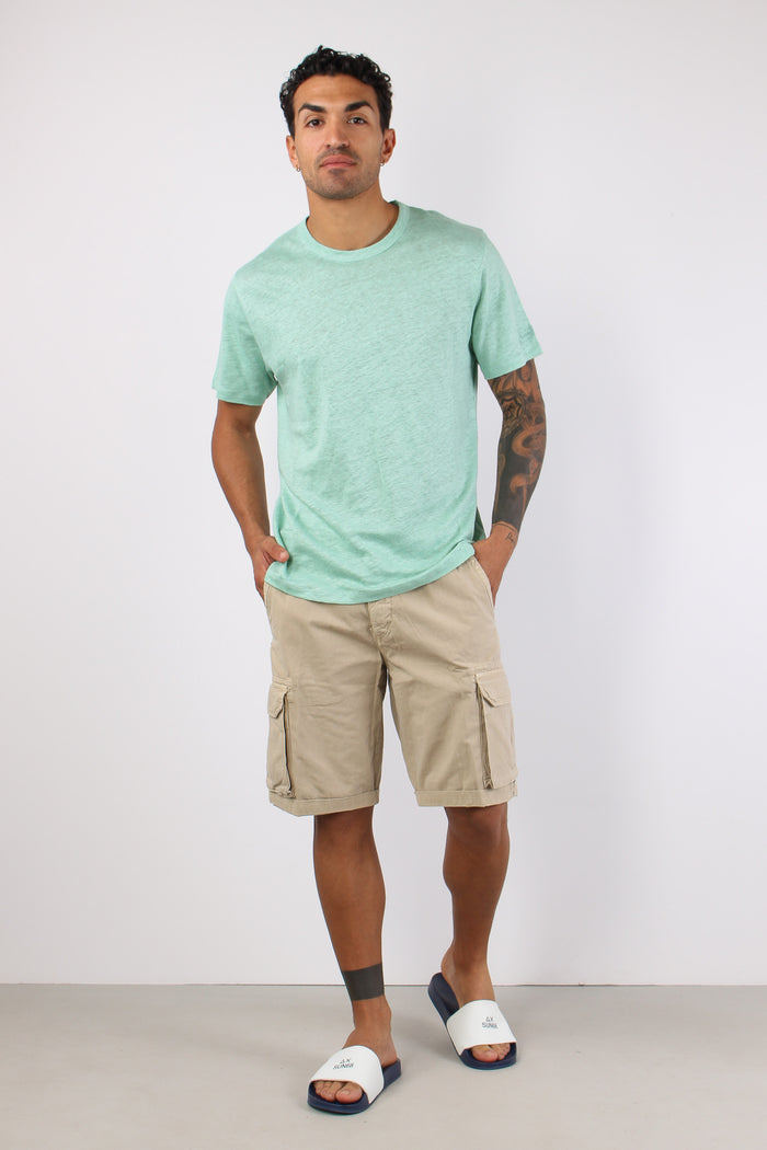 T-shirt 100% Lino Salvia