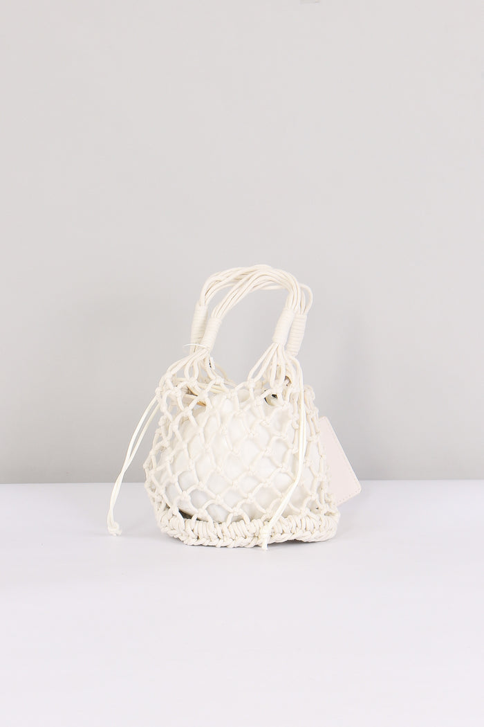 Lipari Sacca Mini Rete Bianco-3