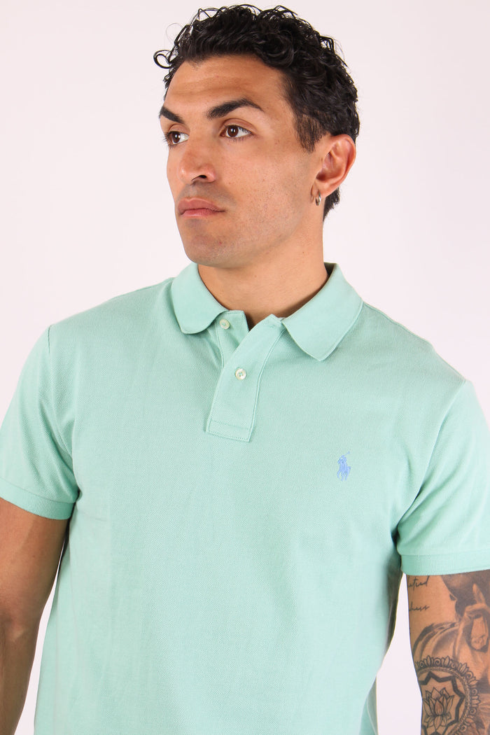 Polo Rete Slim Fit Celadon-7