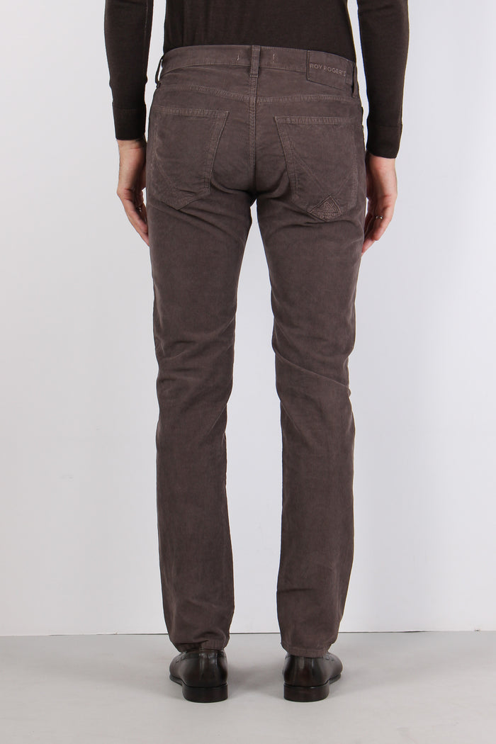 Pantalone Velluto Millerighe Read Choco-4