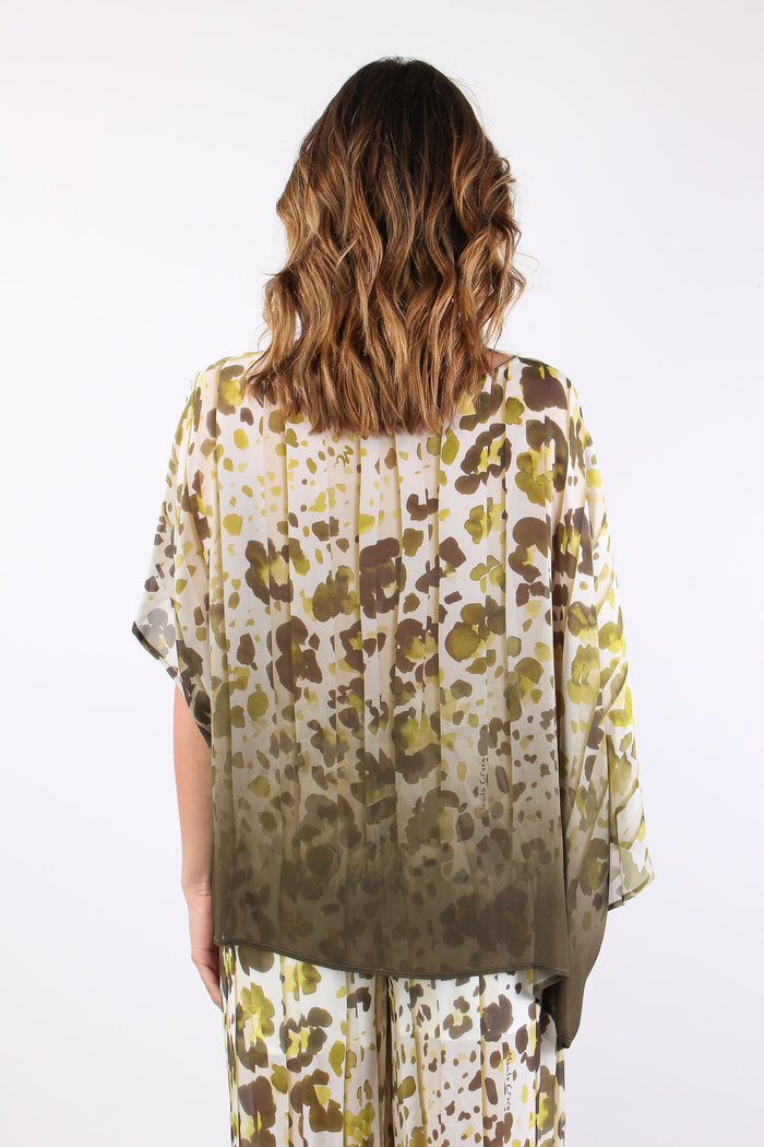 Blusa Pieghe Fantasia Edera-4