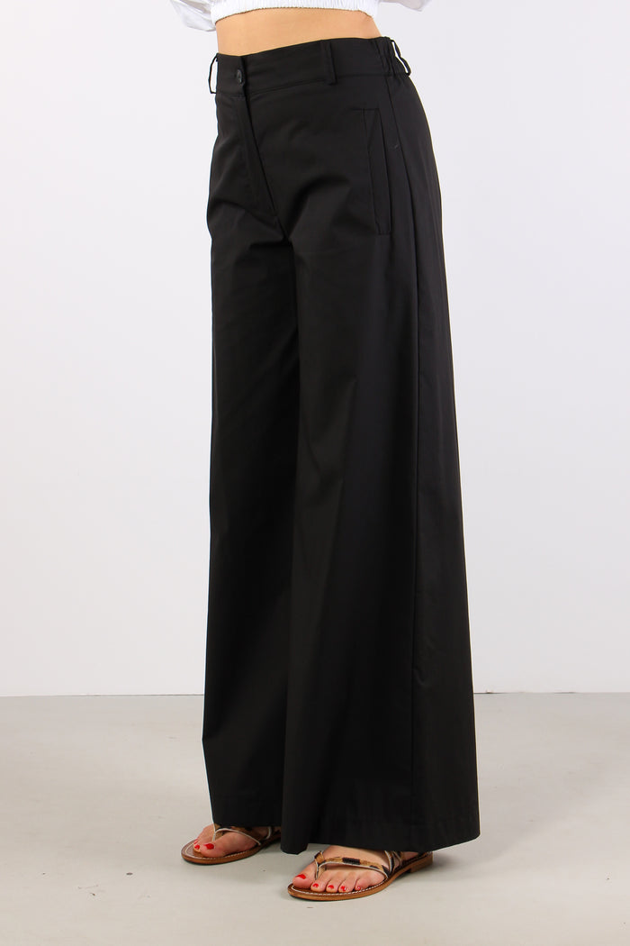 Pantalone Cotone Elastico Diet Nero-3