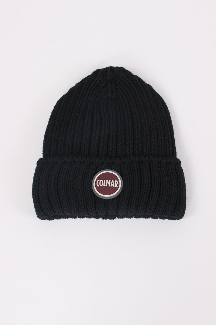 Cuffia Costina Logo Nero