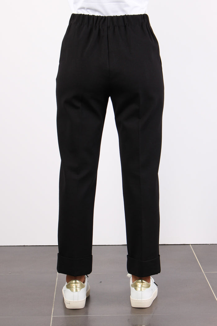 Pantalone Gamba Dritta Nero-5