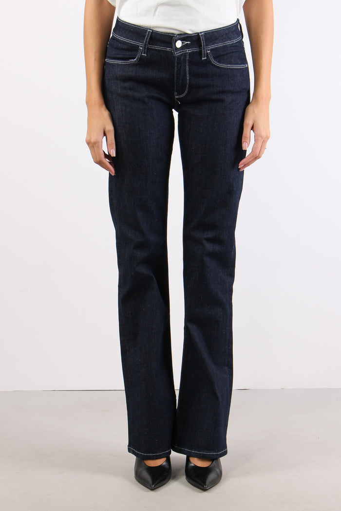 Denim Bootcut Stretch Denim Scuro-2