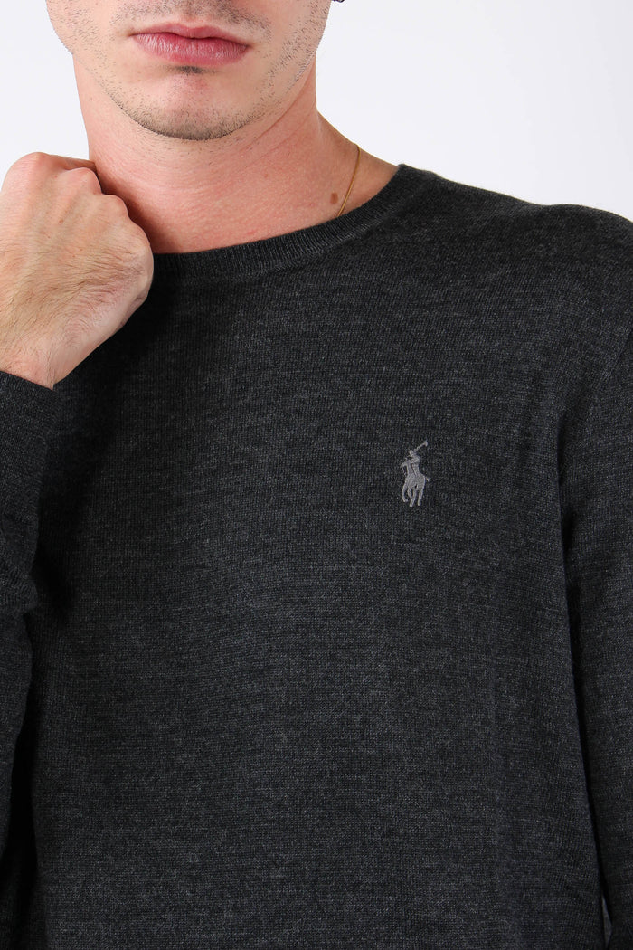 Maglia Girocollo Lana Merinos Dark Granite-8