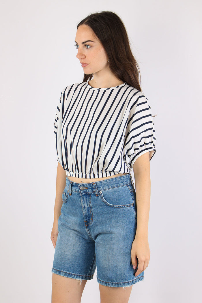 Camicia Popeline Arriccio Bianco/blu-3