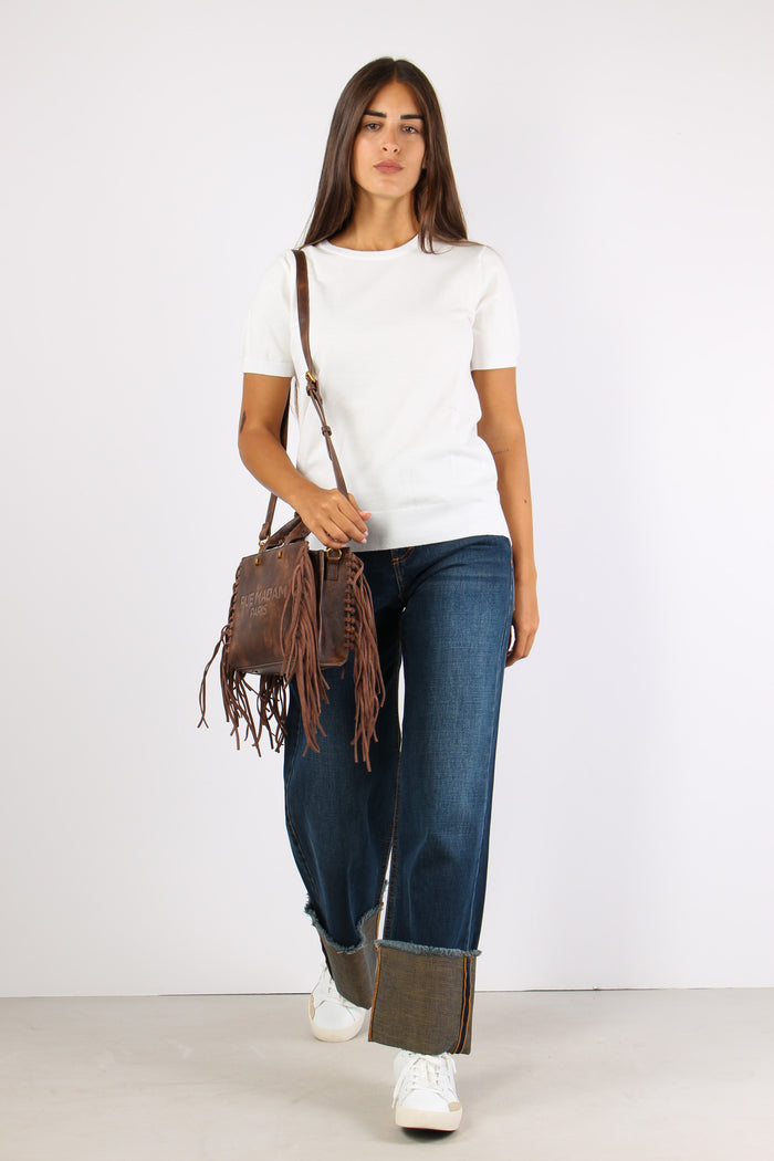 Maglia Viscosa M/m Burro-5