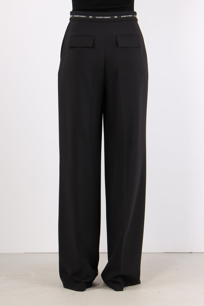 Pantalone Palazzo Cinturino Lo Nero-7