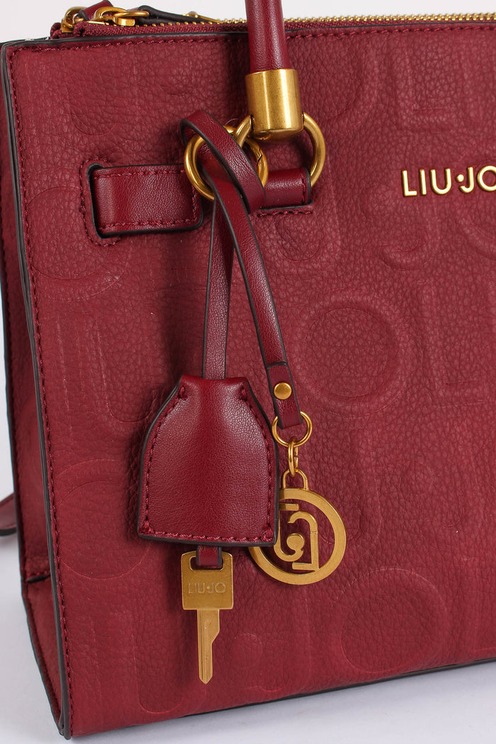 Mini Tote Logo 3d Deep Bordeaux-4