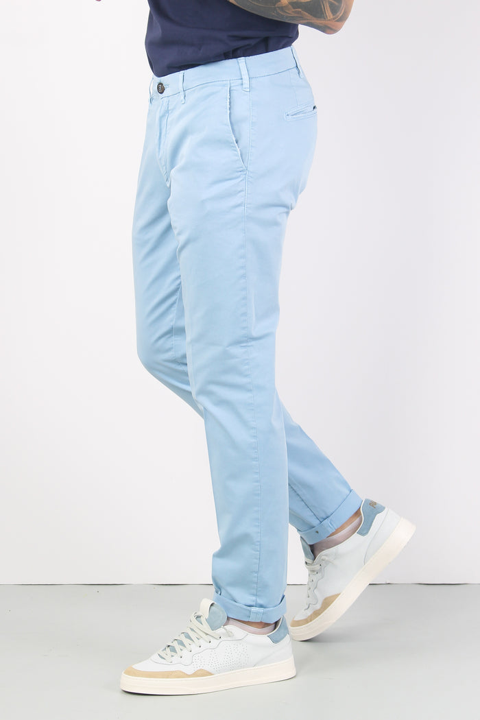 Pantalone Chino Slim Fit Celeste-6