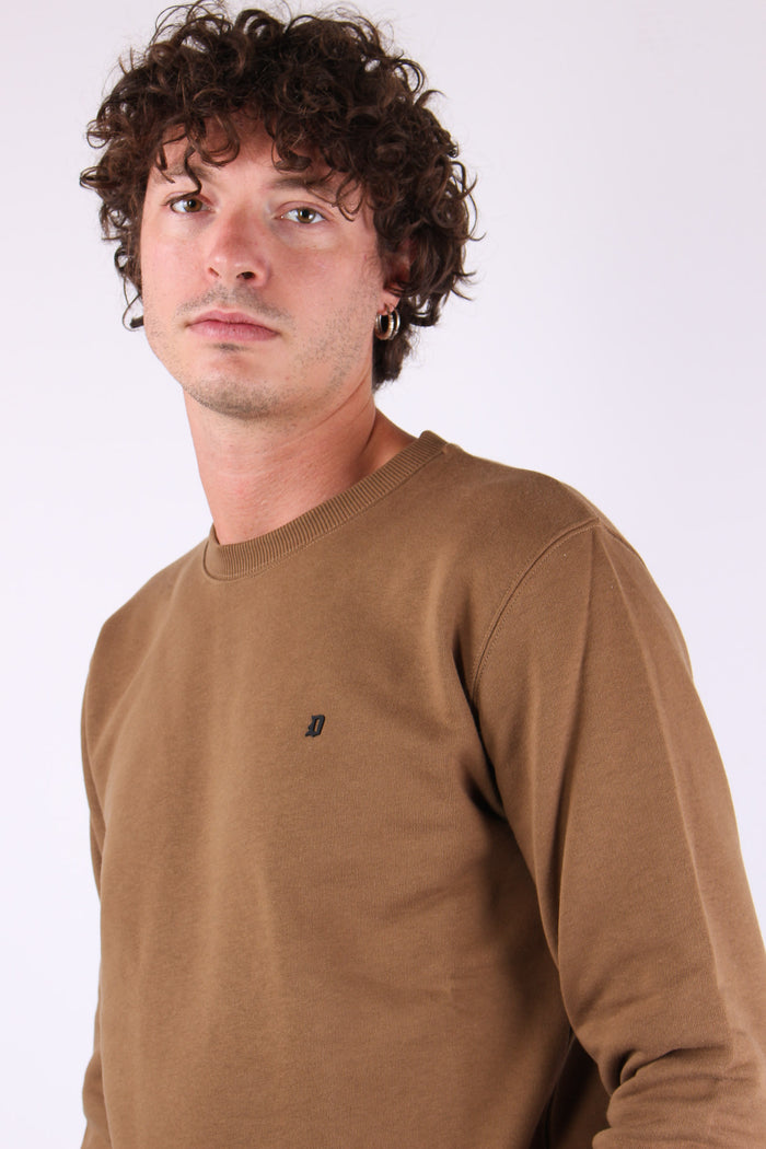 Felpa Logo Gommato Walnut-7