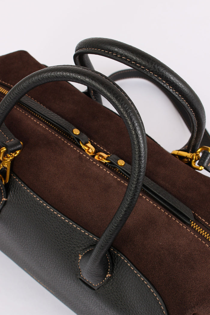 Gemma Maxi Bag Bimateriale Nero/moka-4
