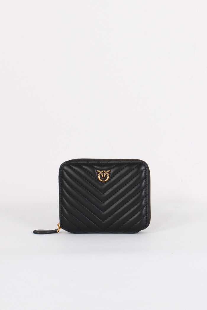 Taylor Portafoglio Zip Around Nero/gold