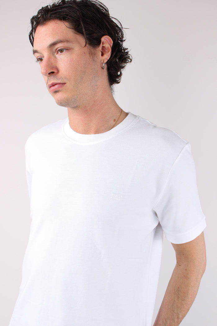 T-shirt Piquet Bianco-8