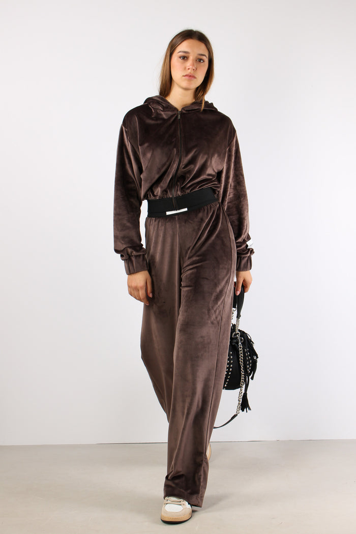 Pantalone Felpa Ciniglia Moro-5