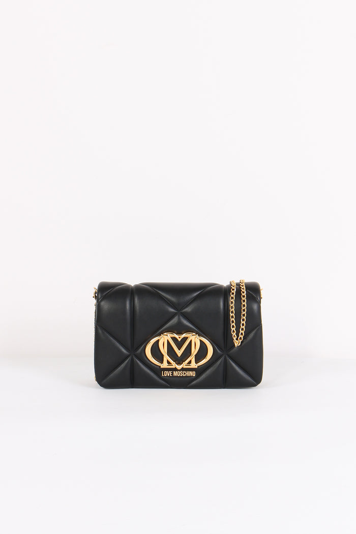 Tracolla Catena Matelasse Nero