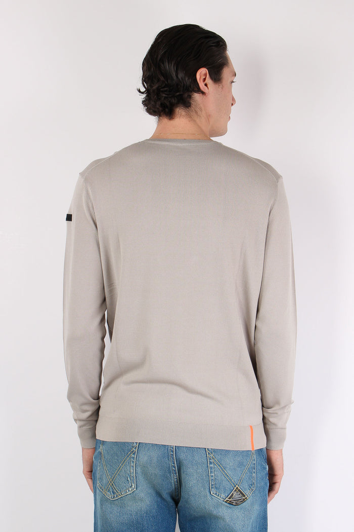 Maglia Girocollo Tessuto Tecnico White-5