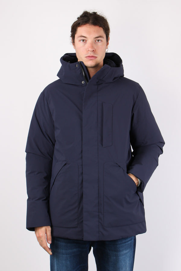 Phrys Piumino Liscio Cappucc Navy Blue