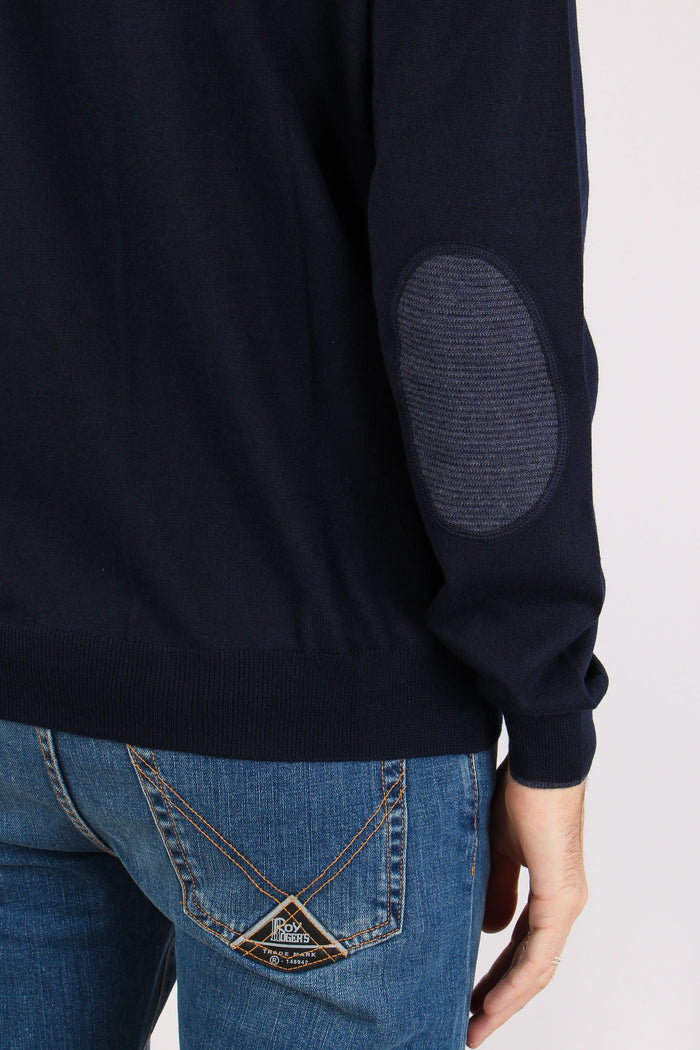 Maglia Manica Toppa Profilo Blu-10