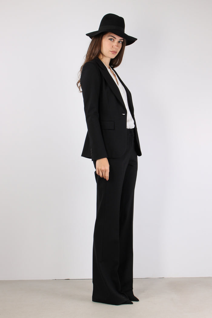 Pantalone Zampa Punto Milano Nero-5