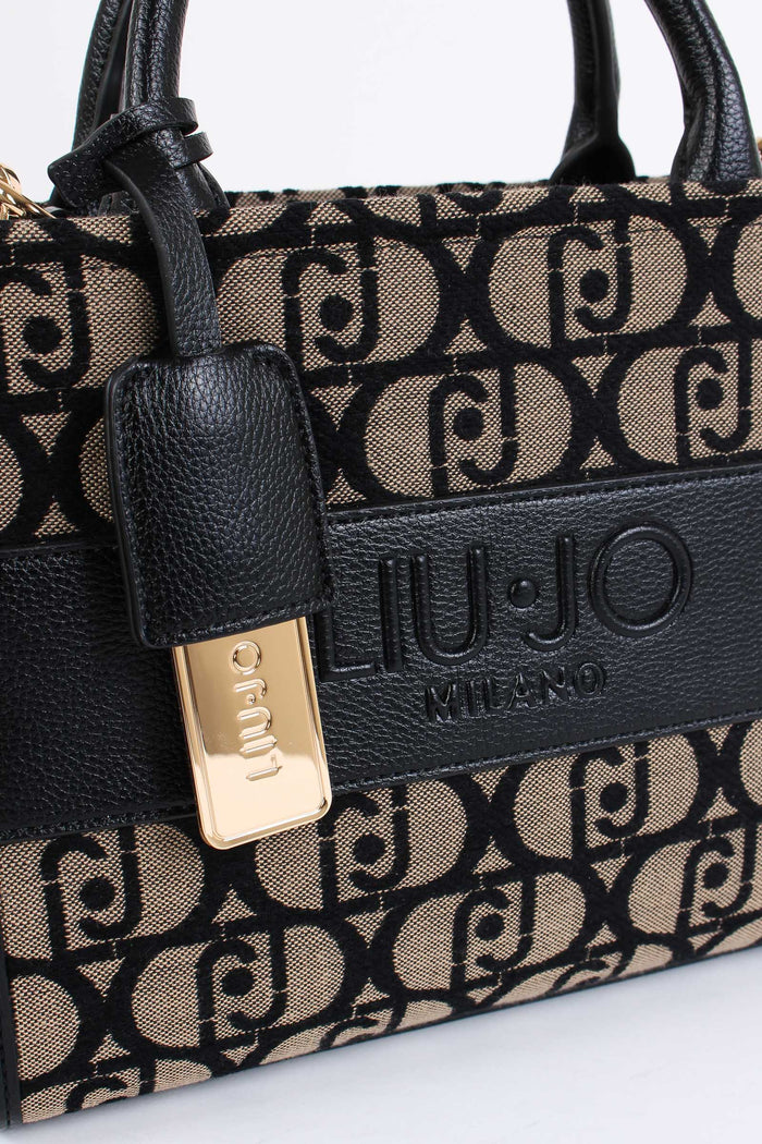 Shopping Piccola Monogram Nero-4