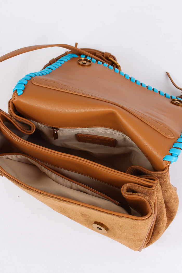 Tracollina Suede Etnica Suede Cognac-5