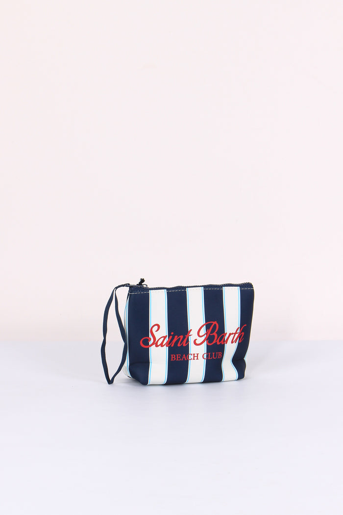 Aline Pochette Righe Blu/bianco-8