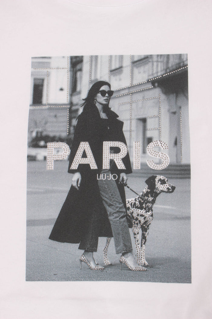 T-shirt Stampa Paris Bianco/paris-8