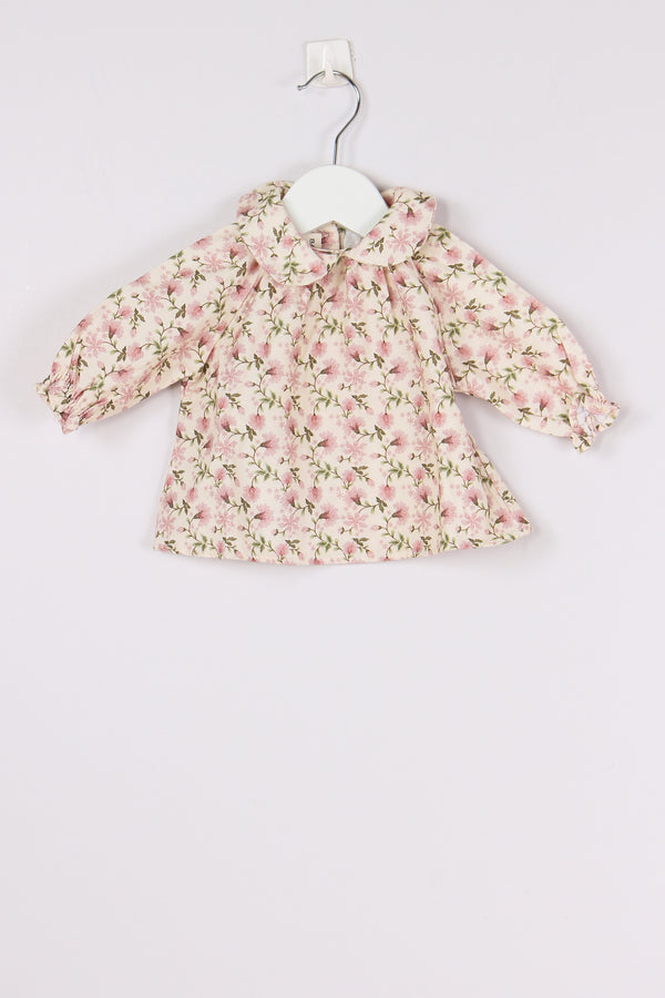 Camicia Fantasia Fiori Rose