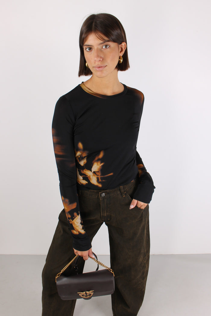 T-shirt M/l Fantasia Nero-7
