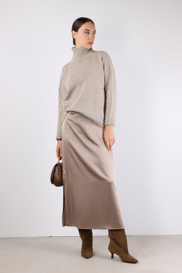 Borgia Maglia Collo Alto Casha Melange