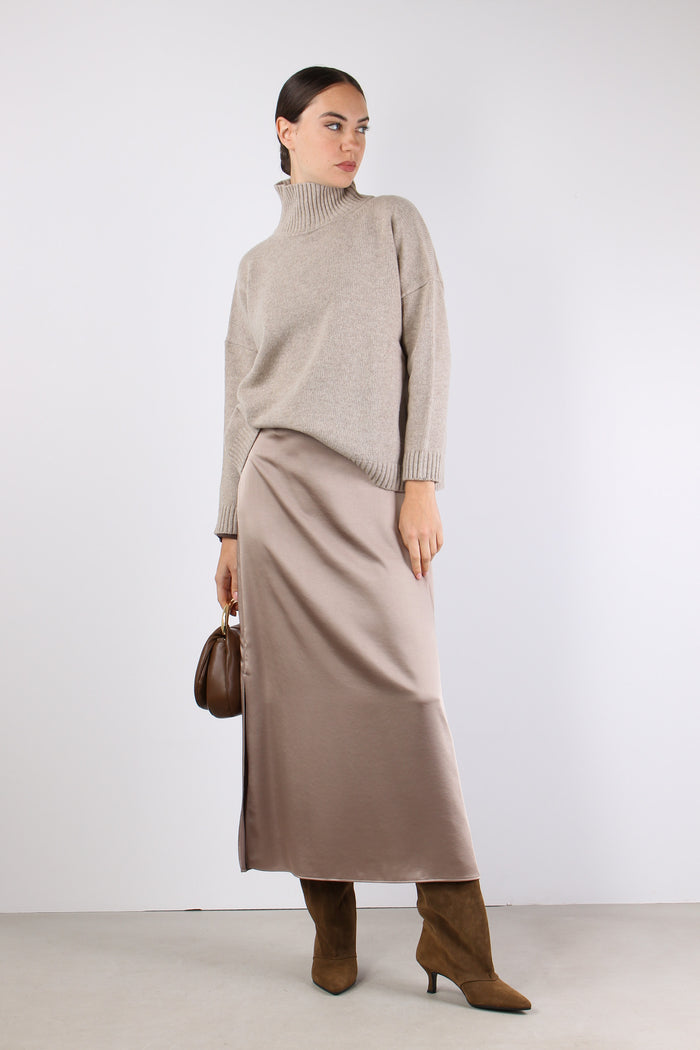 Borgia Maglia Collo Alto Casha Melange