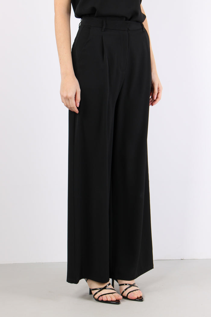 Pantalone Viscosa Tasche Nero-7