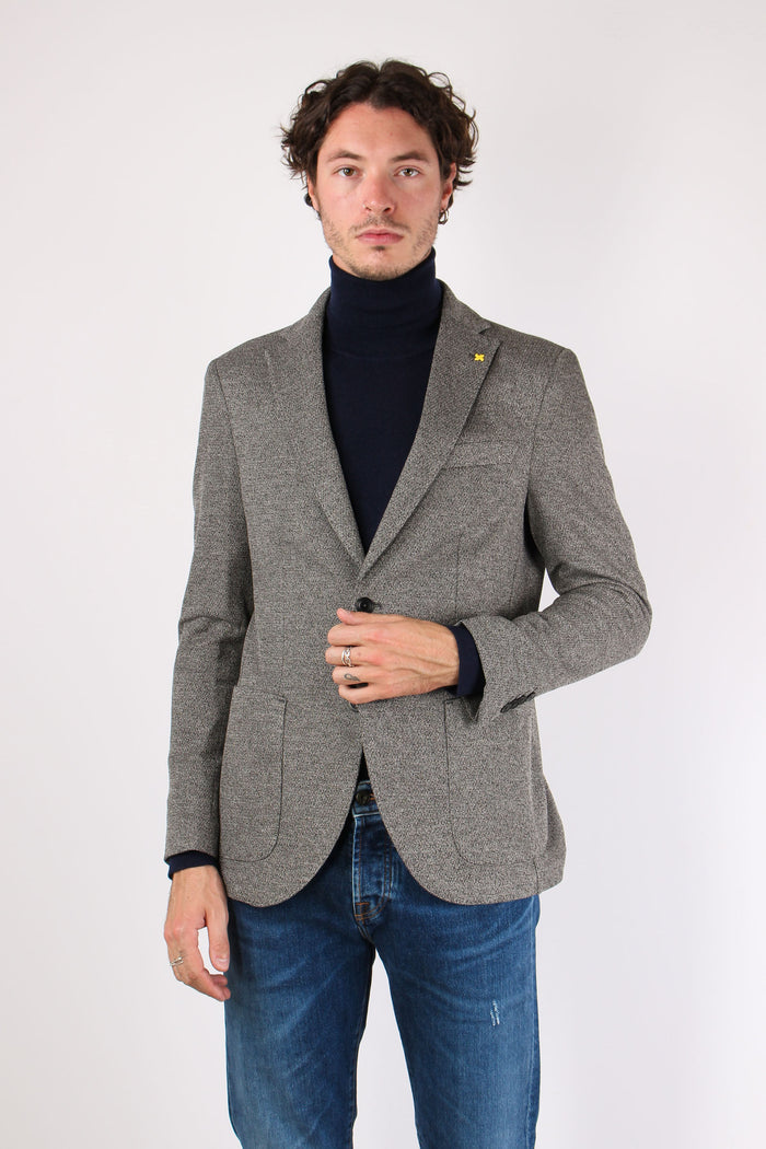 Giacca Tramata Grigio