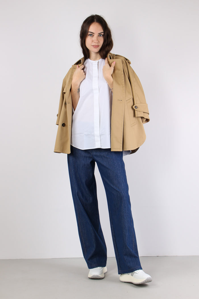 Camicia Coreana Manica 3/4 Bianco-8