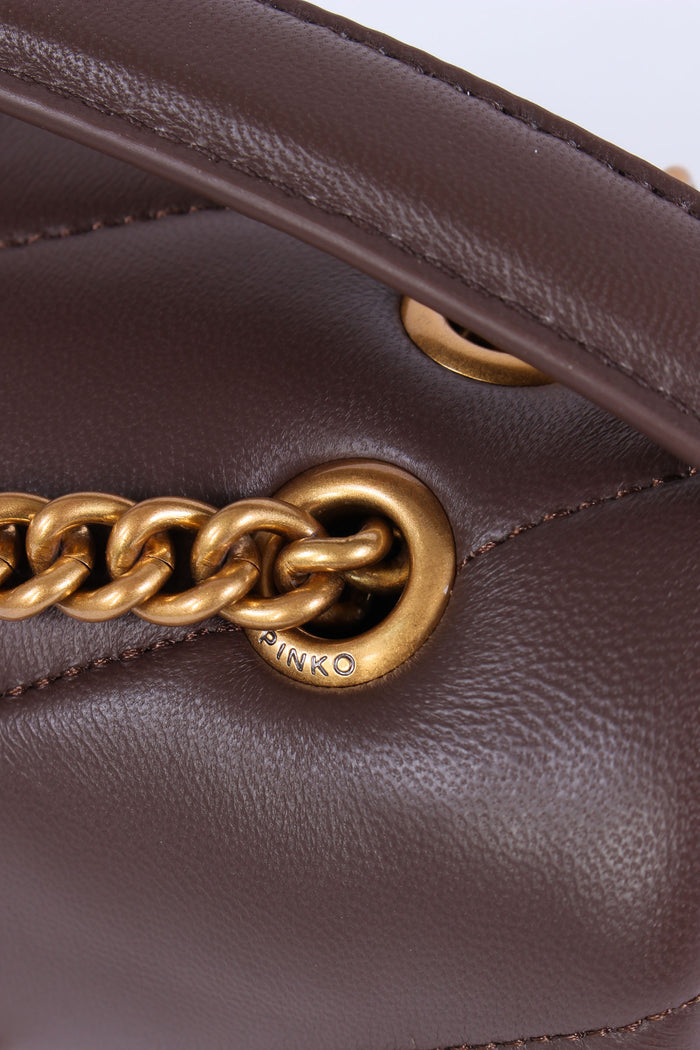 Tracollina Love Puff Nappa Marrone Castagna-7